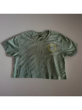 Stance The Crop T Women's Small Black Green Graphic Tee Shirt Limited Edition